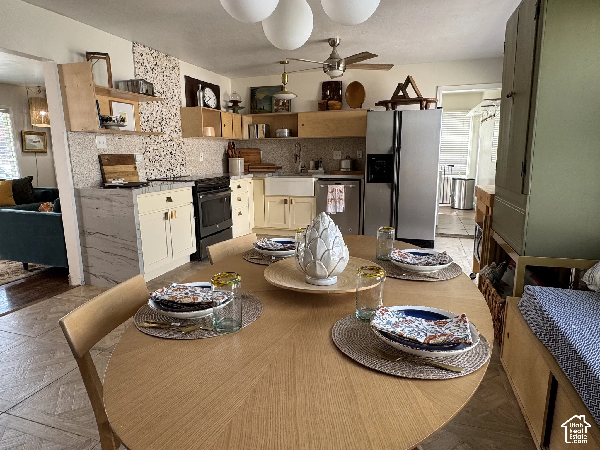 Open-concept kitchen