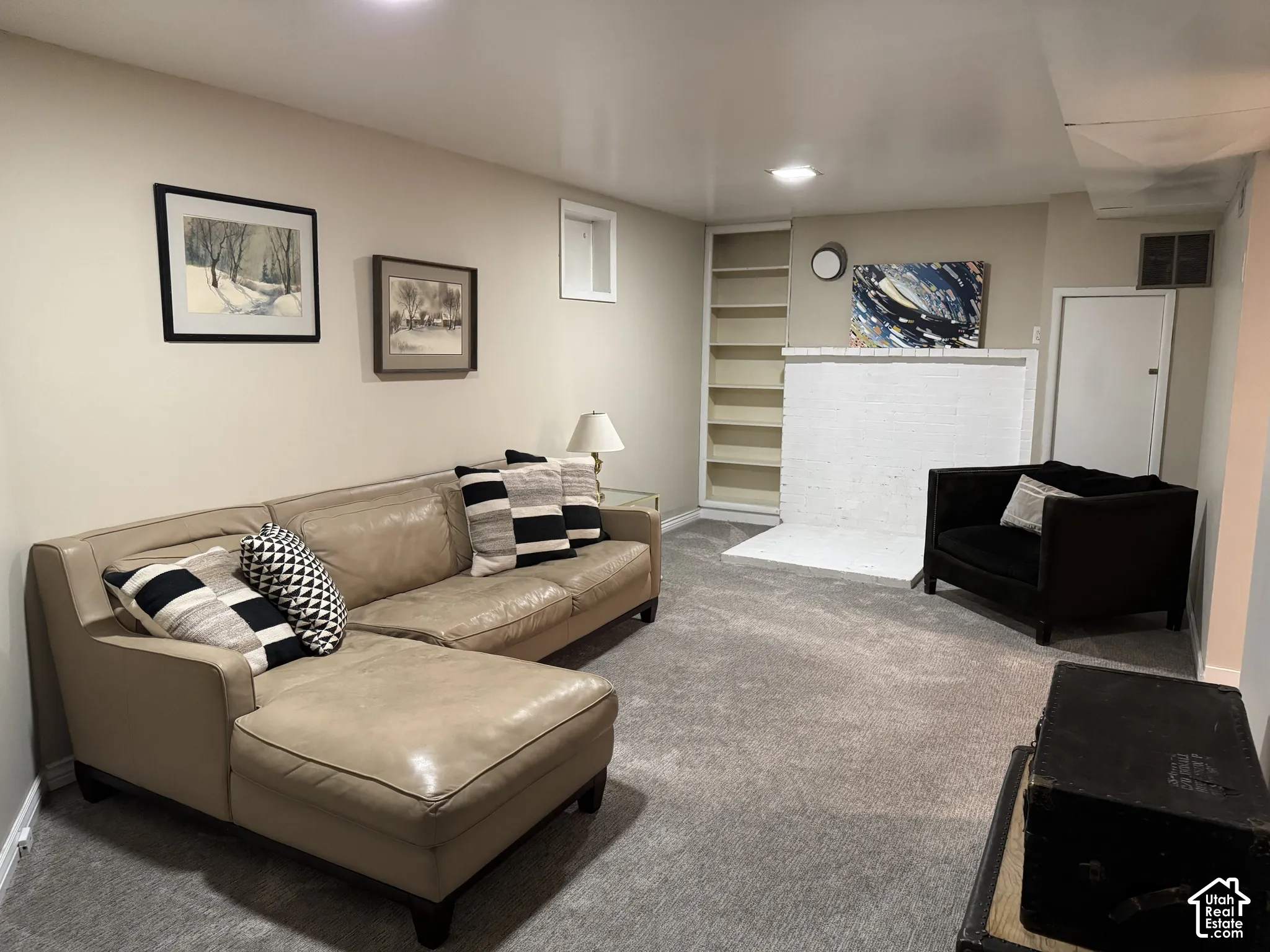 Large basement family room