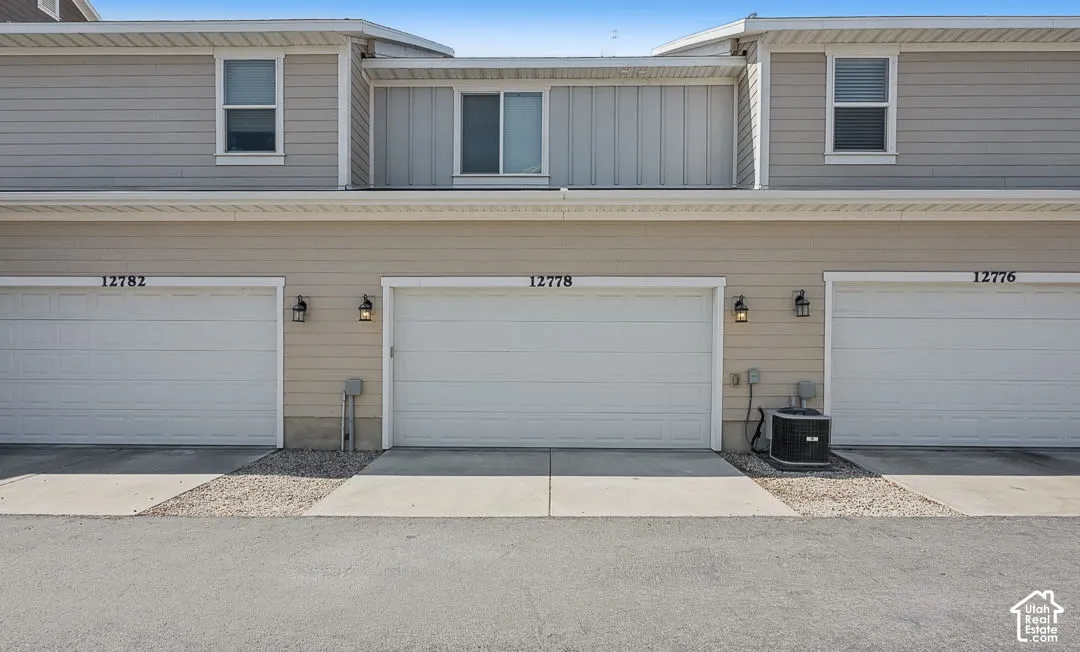 Attached 2-car garage