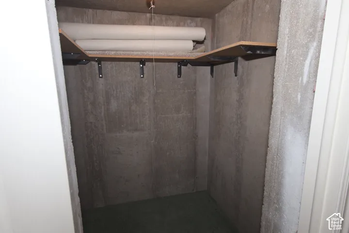 Storage room under front porch