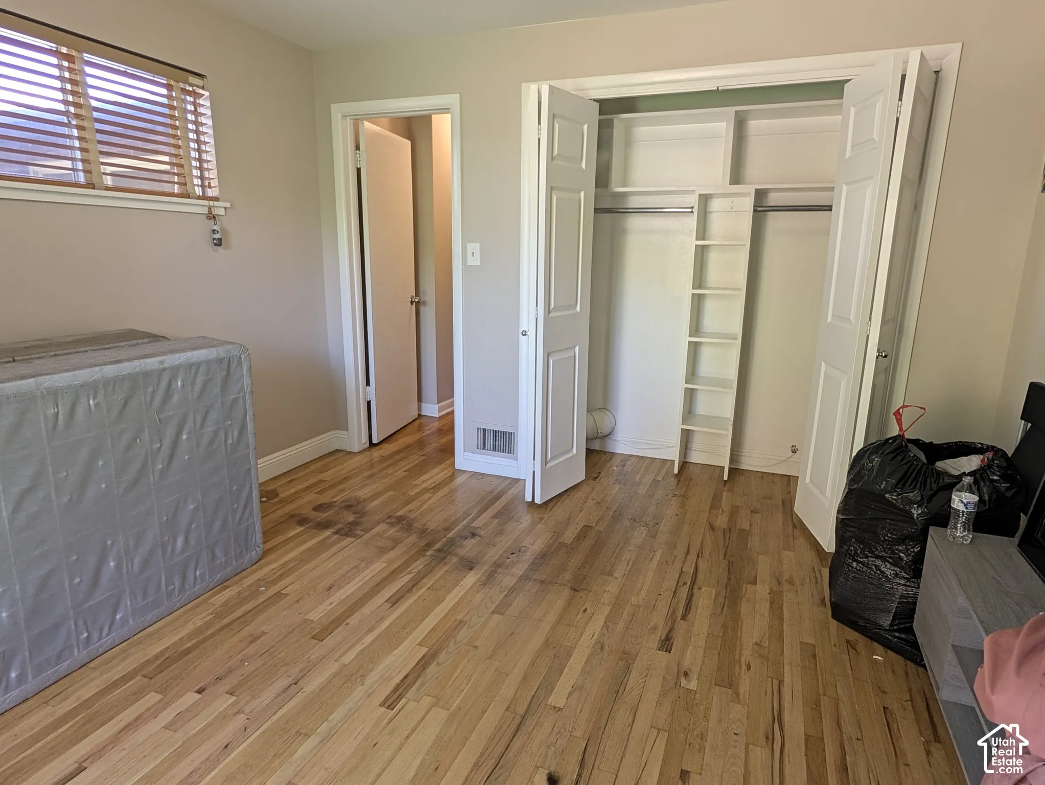 Hardwood-style flooring throughout