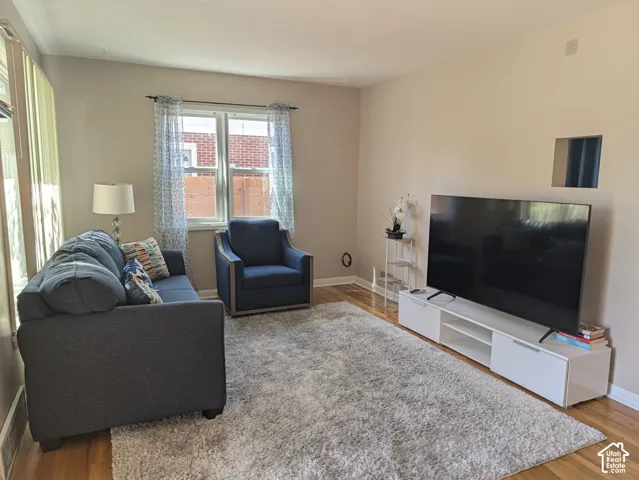 Hardwood flooring throughout