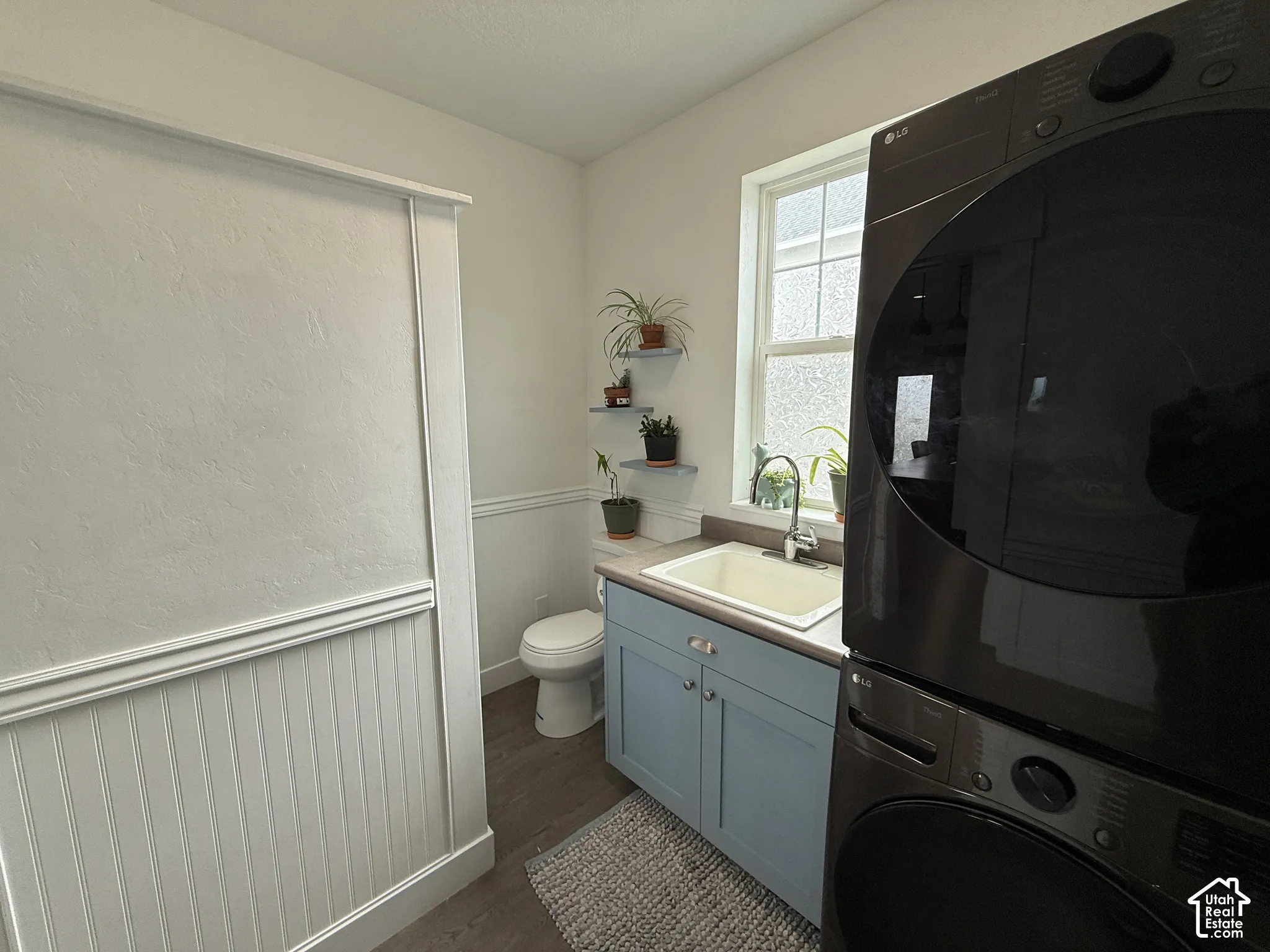 White wainscoting and trim details