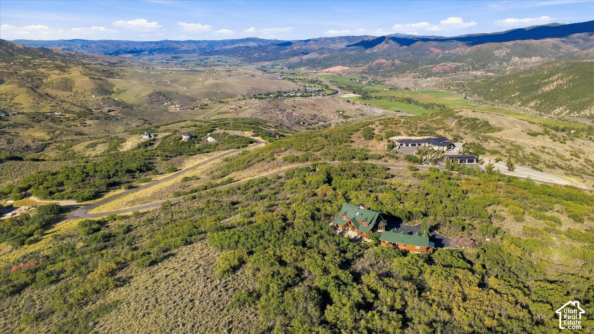 Mountainous landscape with expansive valleys and natural terrain