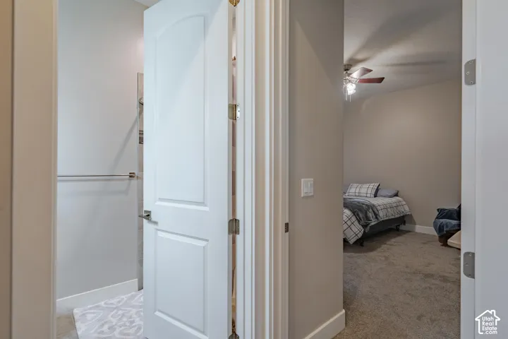 White interior doors with brushed nickel hardware