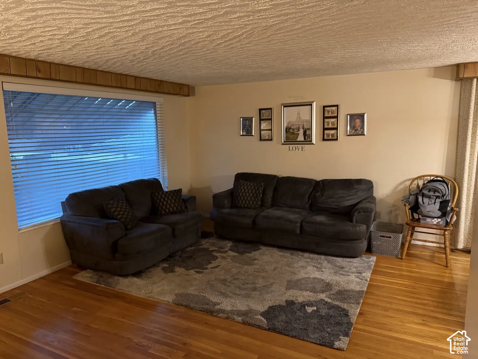 Hardwood flooring paired with neutral wall tones
