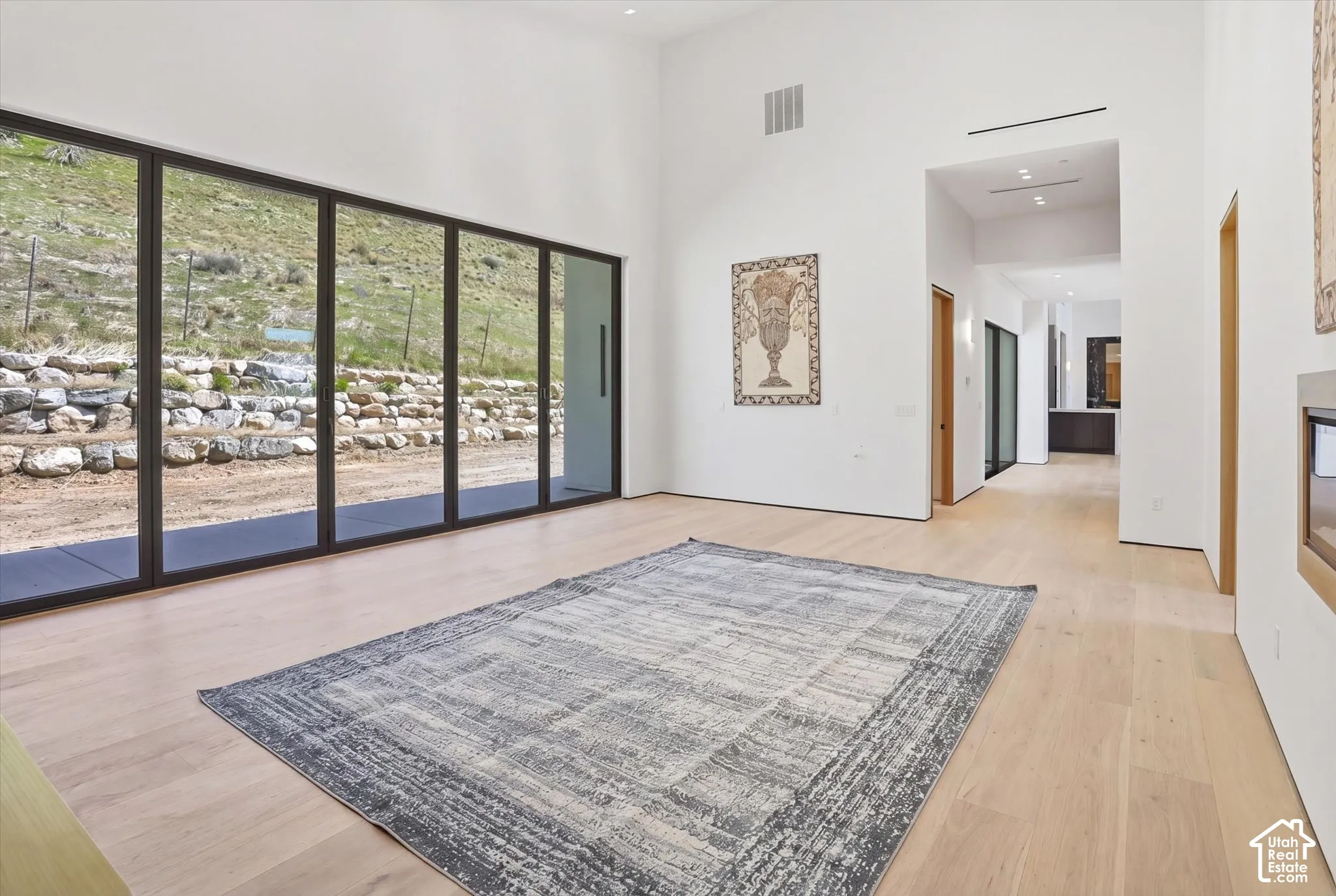 Cozy family room with indoor outdoor feel