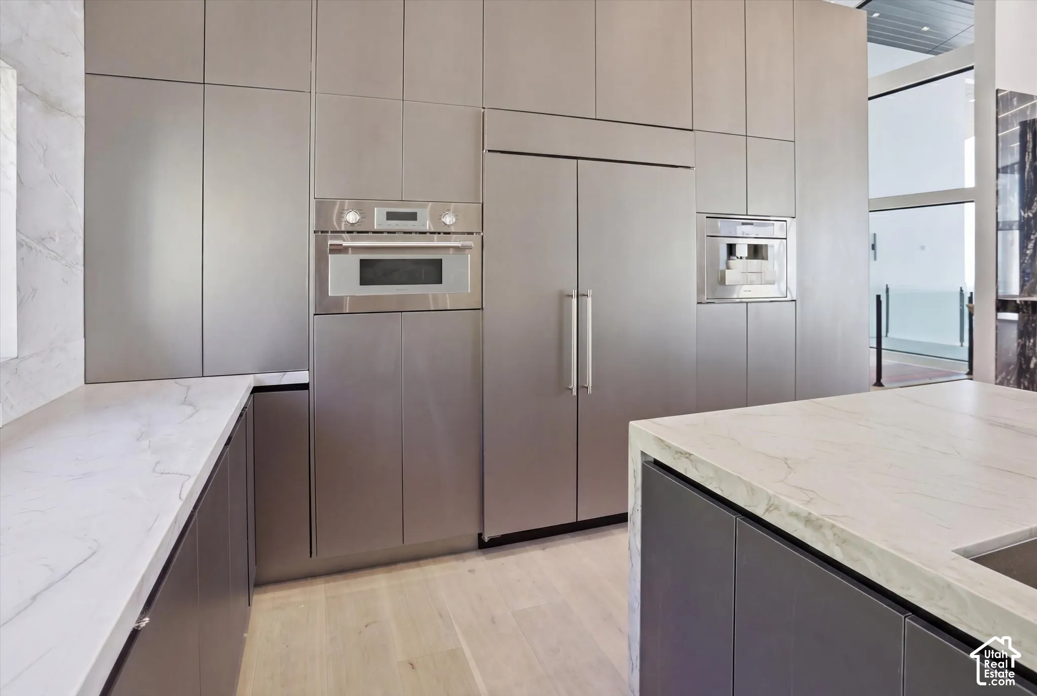 Integrated stainless steel appliances