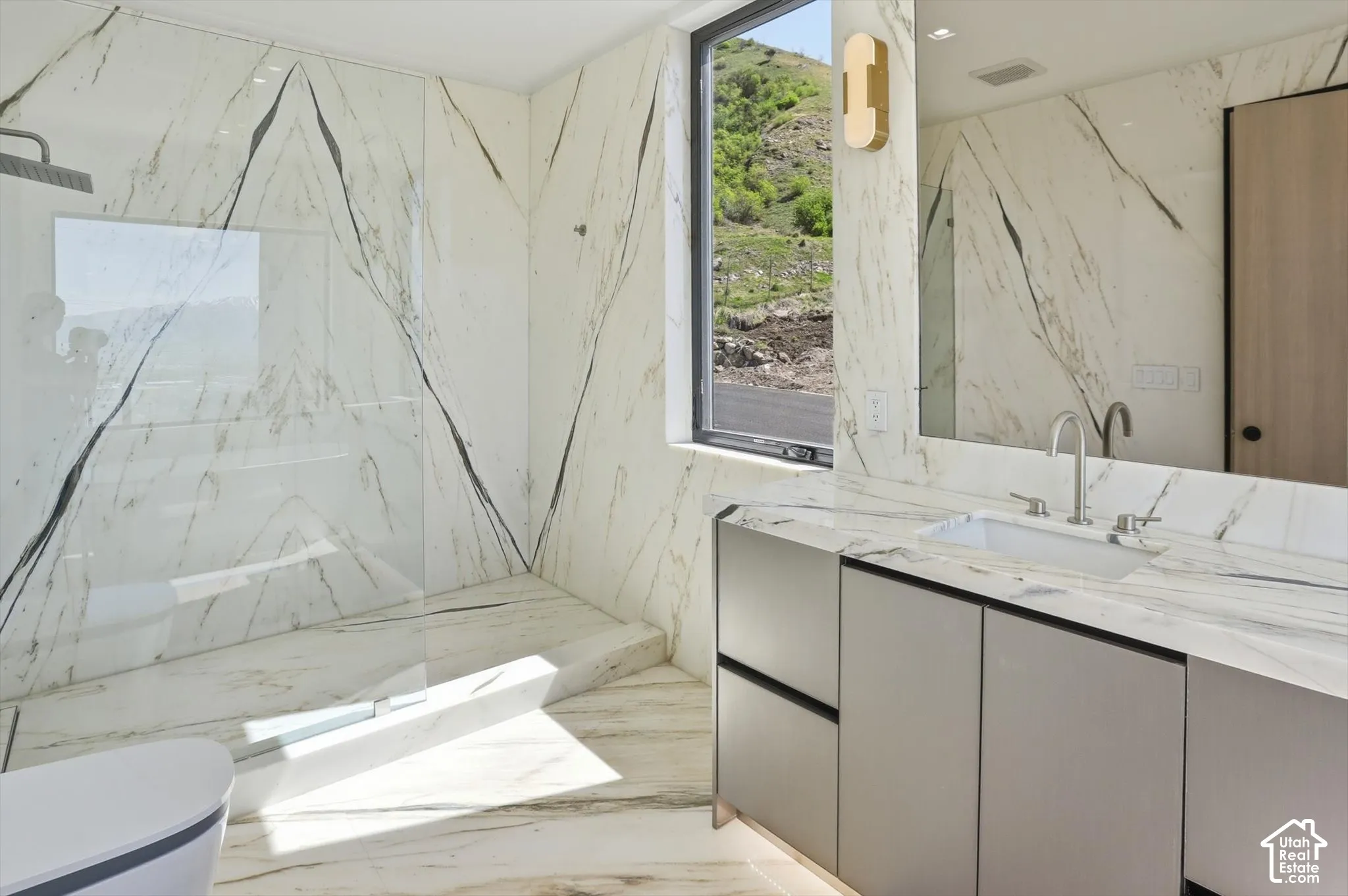 Huge shower in first primary bedroom bathroom