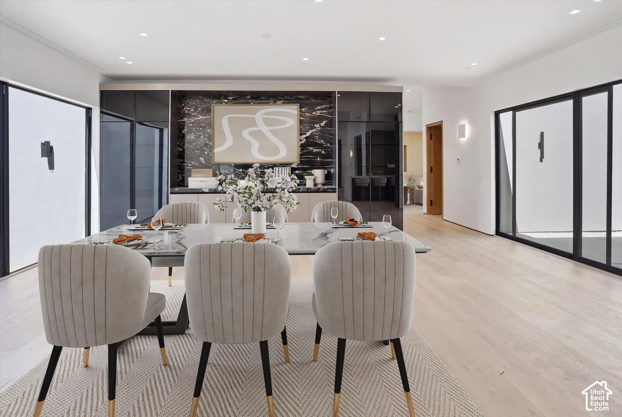 built in buffet and china hutch