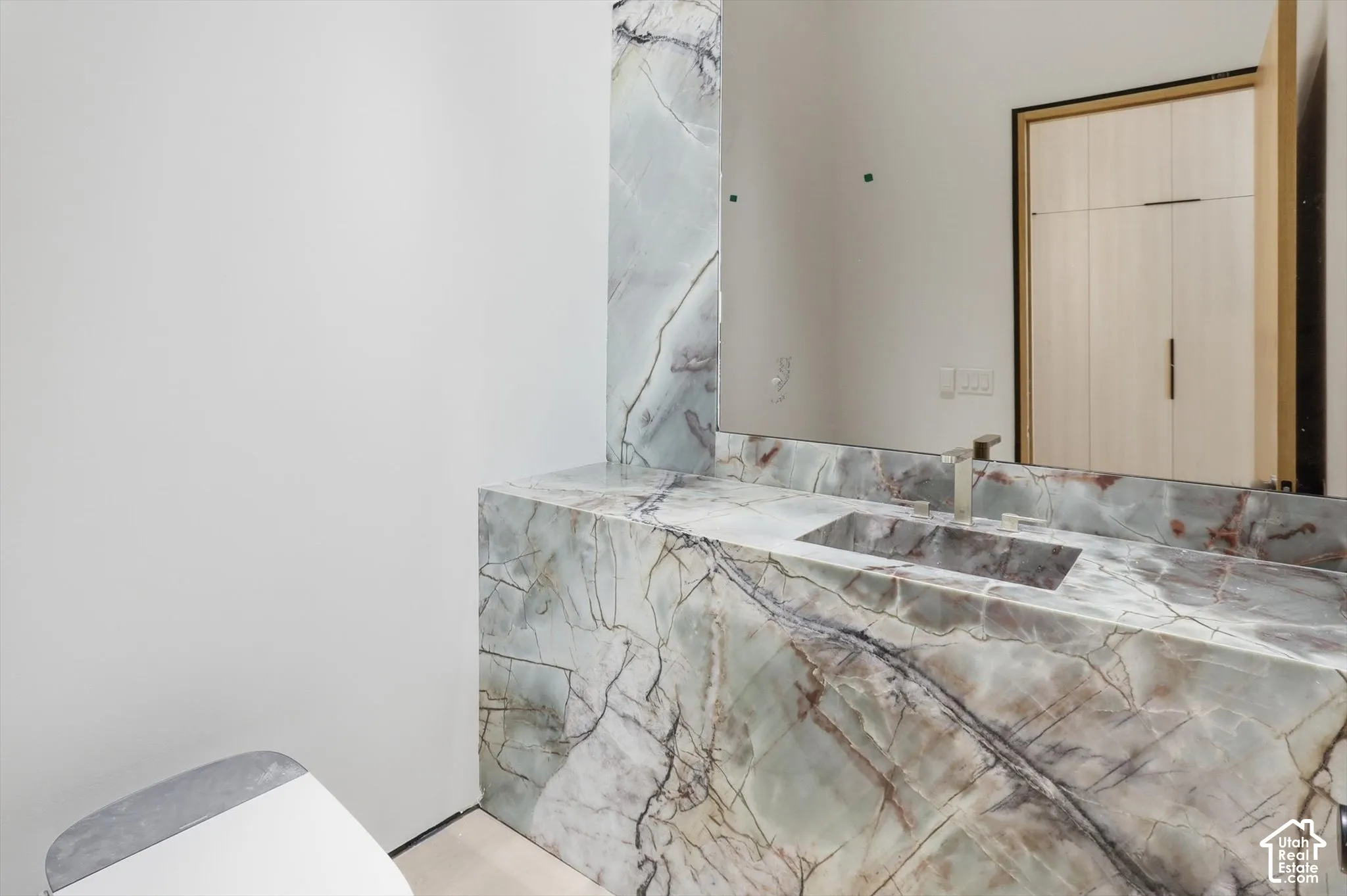 Main level powder room bathroom