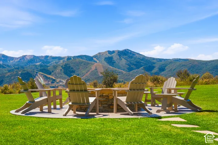 Enjoy one of 3 Outdoor Fire Setting, making memories under the big, Park City Sky.