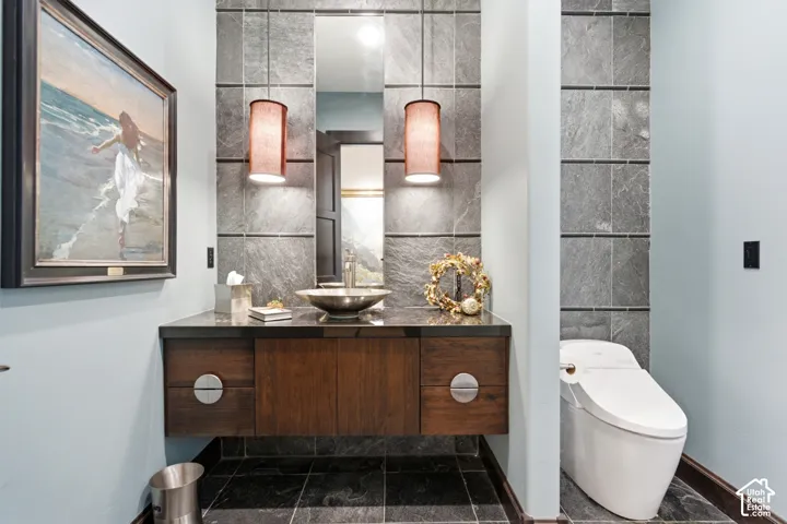 Guest Powder Bathrooms on both levels of the Home.