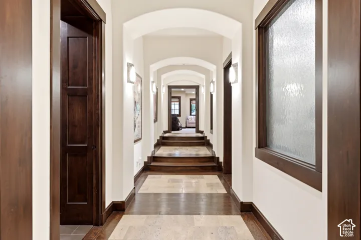 Stunning art gallery hall to Guest Suite #5