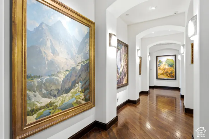 Illuminated Art Wall to Primary Suite.
