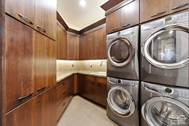 Main Level Laundry just off of Garage and Mud Room. Second Laundry on second level of Home.