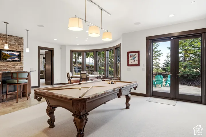 Walk out Game/Family Room.