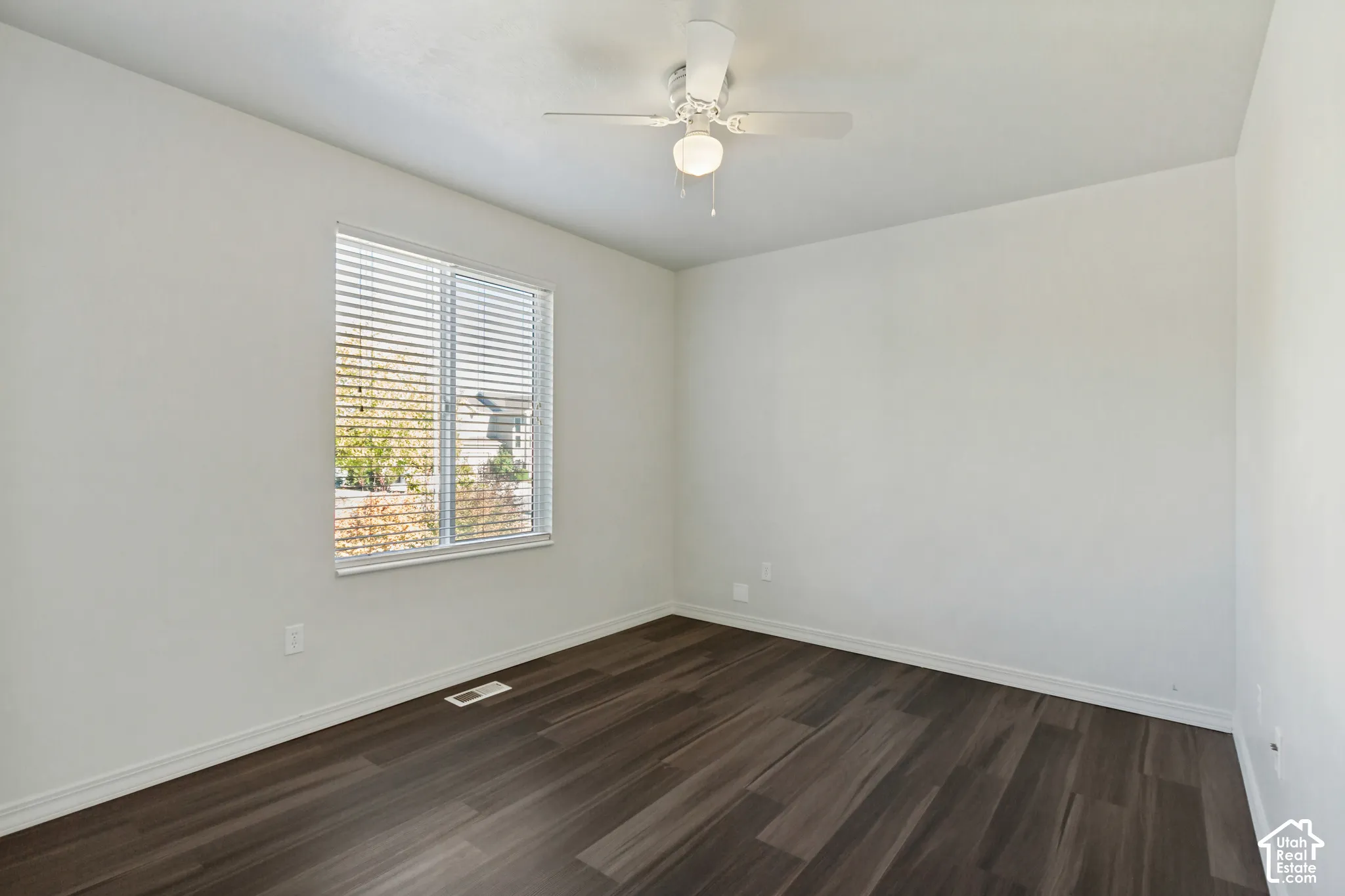 Window with horizontal blinds
