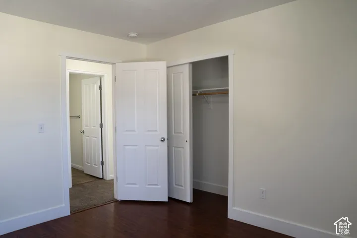 Wood-finish flooring with white trim