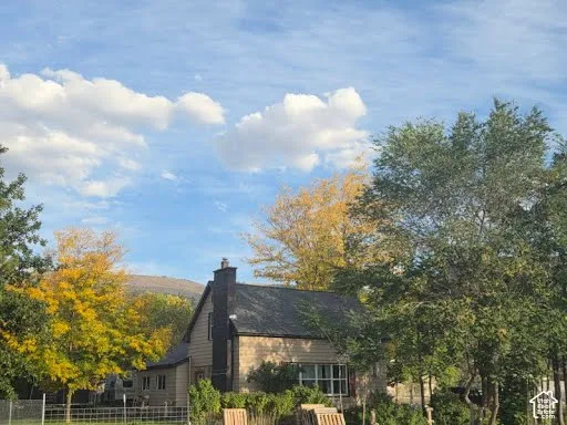 rear of home and exterior yard