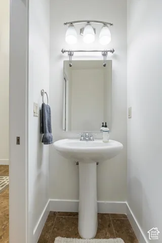 Main level half bath