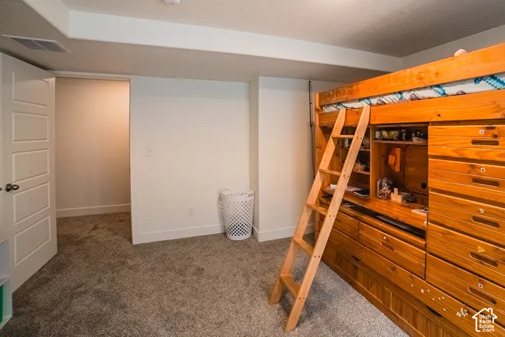 Plush carpeting with white walls