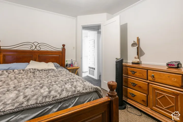 White painted walls with white crown molding