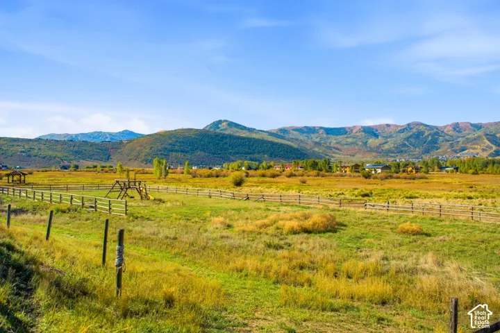 Expansive natural landscape with mountain scenery