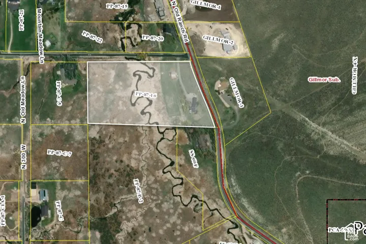 Property Map. Displaying parcel boundaries and identifying the property in relation to adjacent parcels and roadways