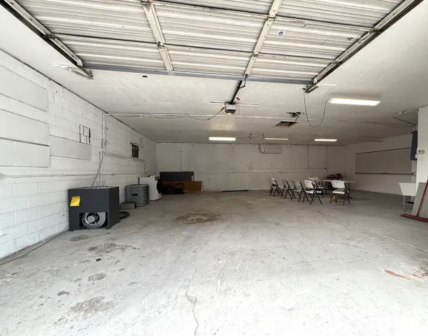 Concrete flooring and block wall construction