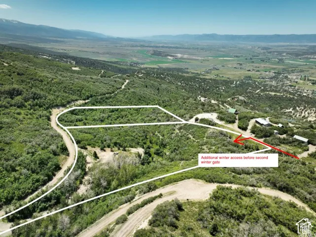 Looking at Lot 1 and 2 facing south