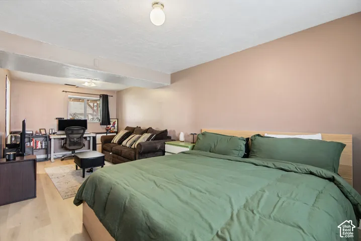 Wood-finish flooring throughout