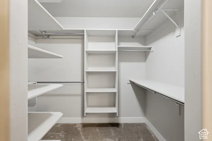 Built-in shelving with multiple storage levels
