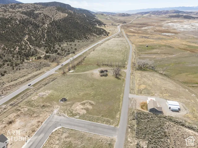 View of property from the north showing northern boundary at subdivision.