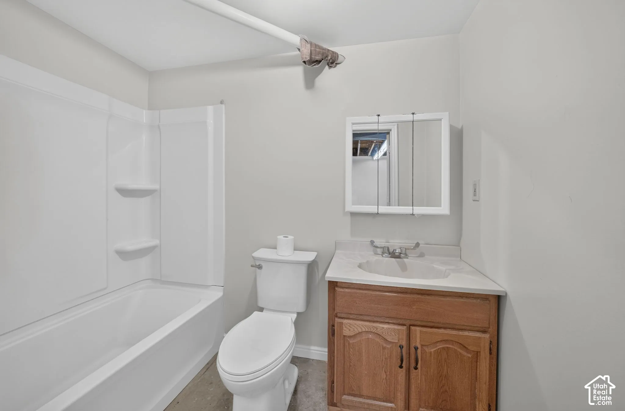 Basement bathroom.