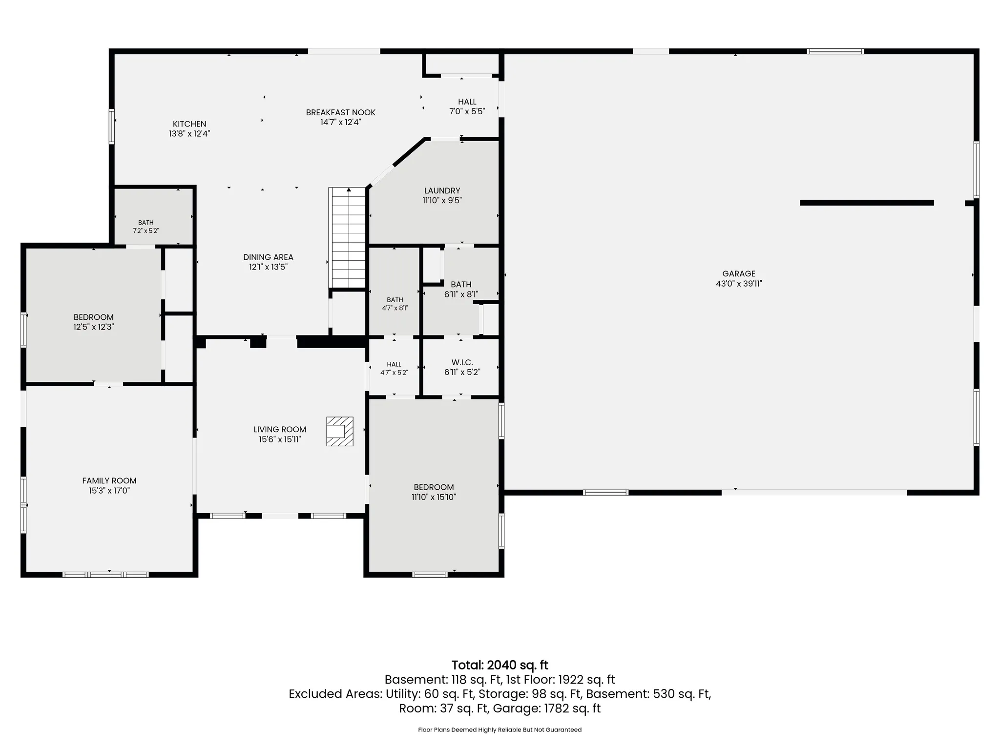 Main Level Plan - Room dimensions are estimates, buyer to verify