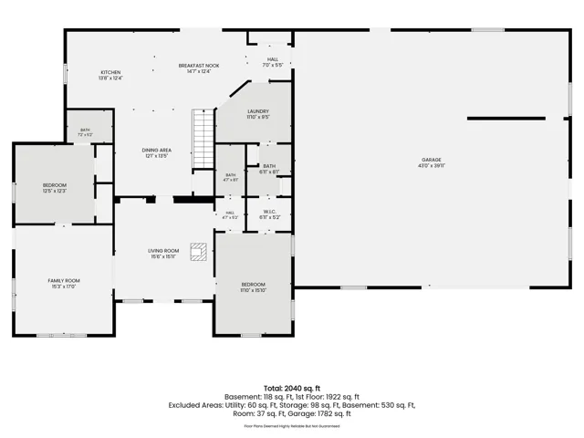 Main Level Plan - Room dimensions are estimates, buyer to verify