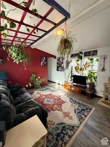 Wood-finish flooring throughout