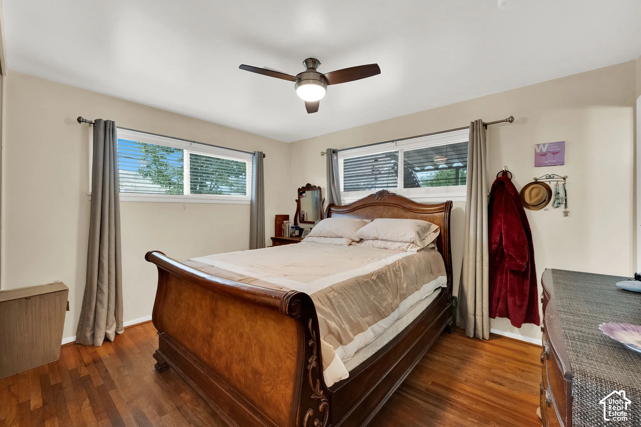 Hardwood-style flooring throughout