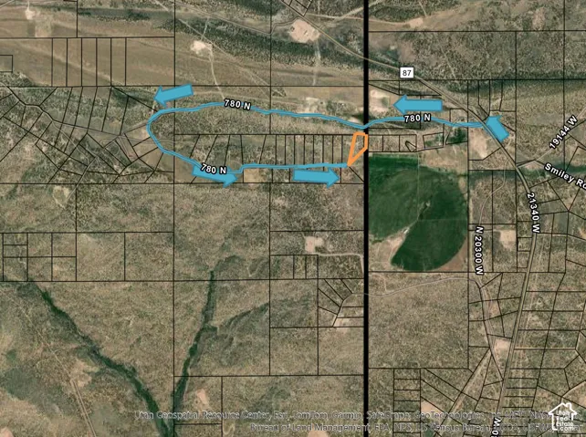 Property Map. Illustrating the location and boundaries of the property within the larger geographical area
