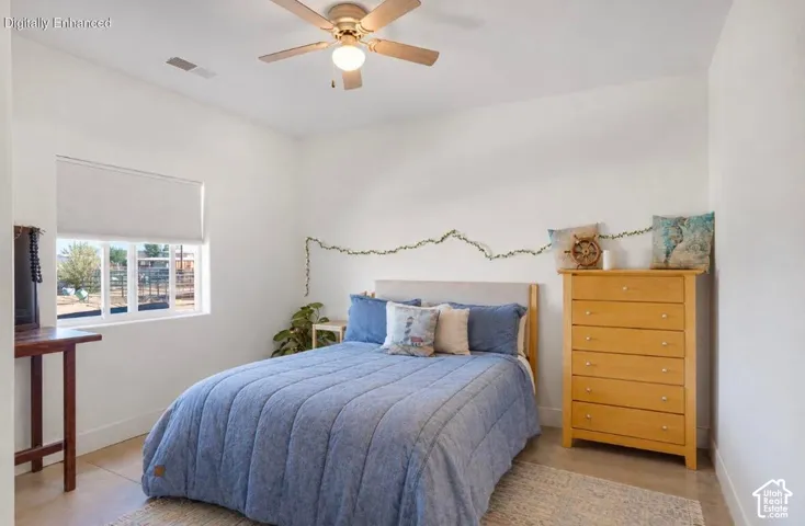 Recessed window with roller shade