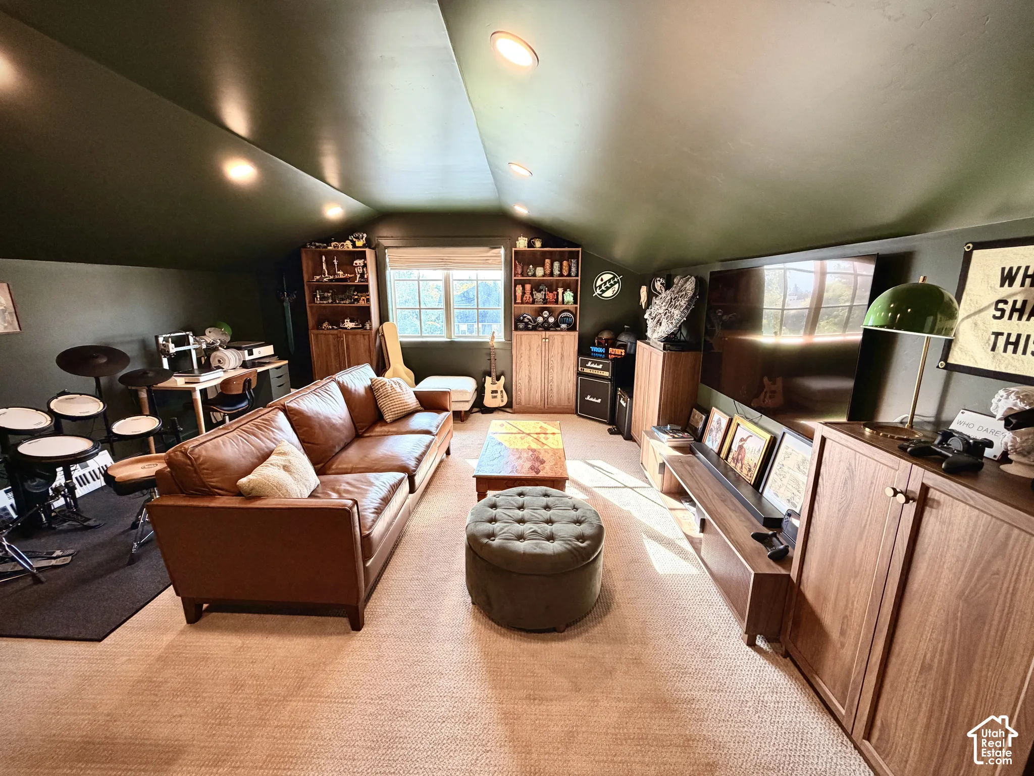 Office space above the garage