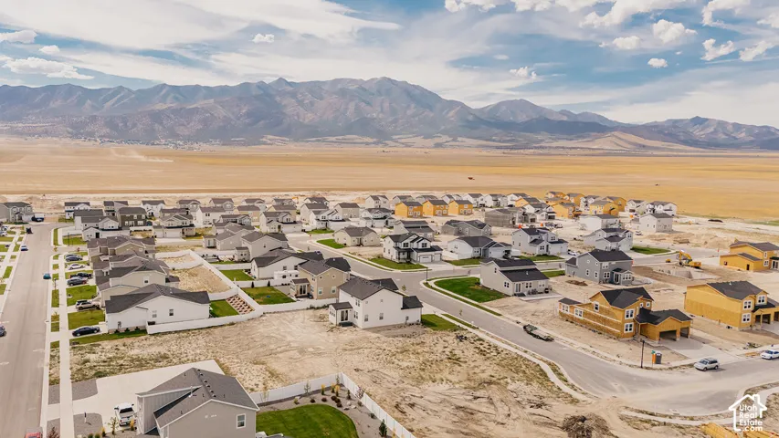 Expansive residential development with mountain backdrop