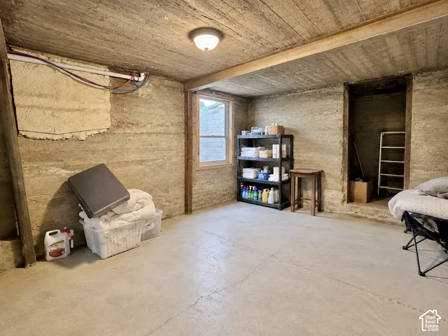 unfinished basement