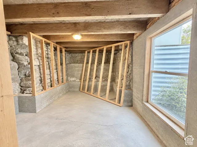 unfinished basement