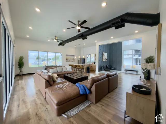 Large gathering area inside the clubhouse