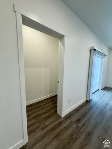 Storage closet just off the family room