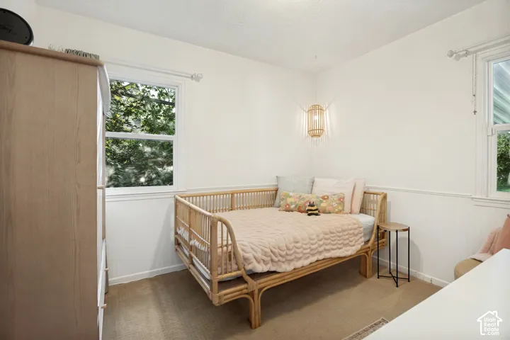 White painted walls with wainscoting detail
