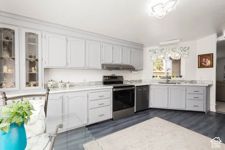 Light gray cabinetry and light-toned countertops