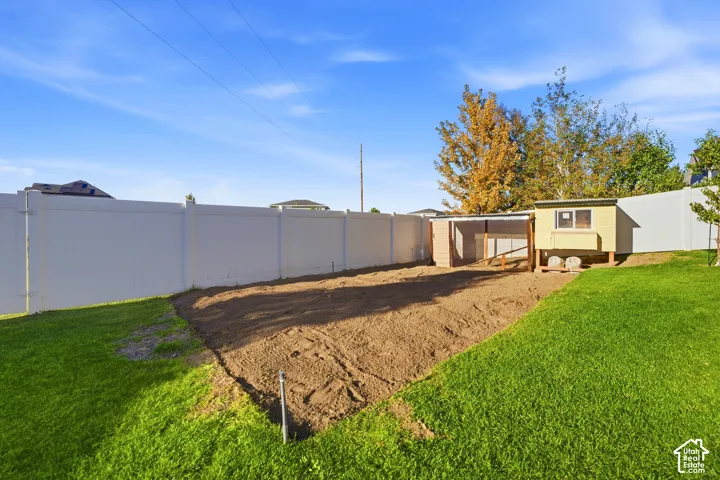 Great garden area prepped for your spring garden.  And a chicken coop with chickens if you want them.
